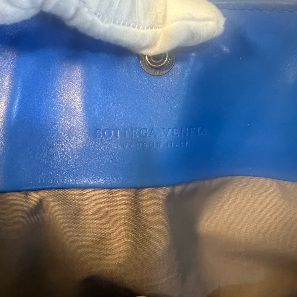 Bottega Veneta Ebano Intrecciato Nappa Leather Tote Bag in Blue - Picture 14 of 16